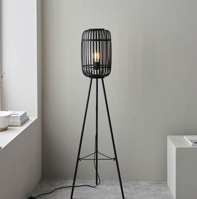 Bambus-Stehlampe – 2 Farbvarianten