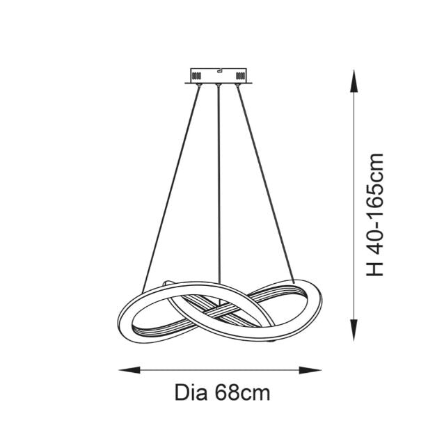 Matt Black LED Pendant