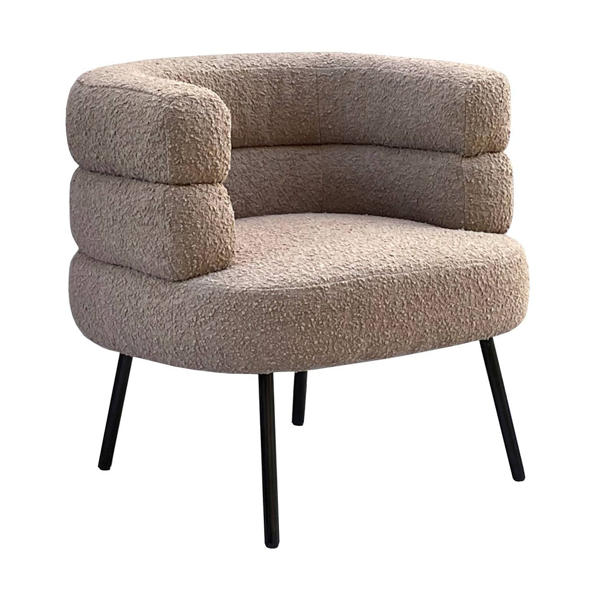 Samantha Occasional Chair in Boucle Taupe