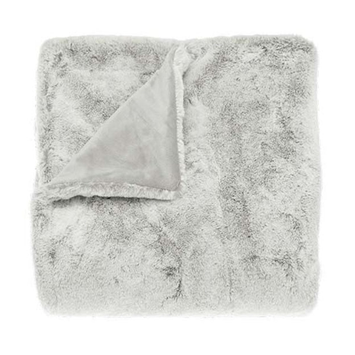 Luxury Faux Fur Throw Moonstone