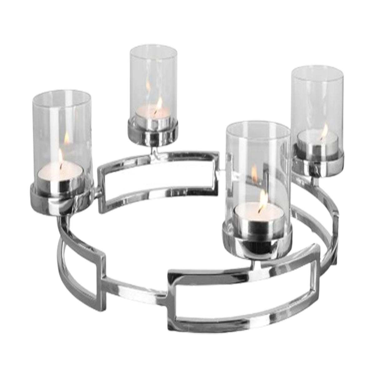 Bougeoir circulaire en acier