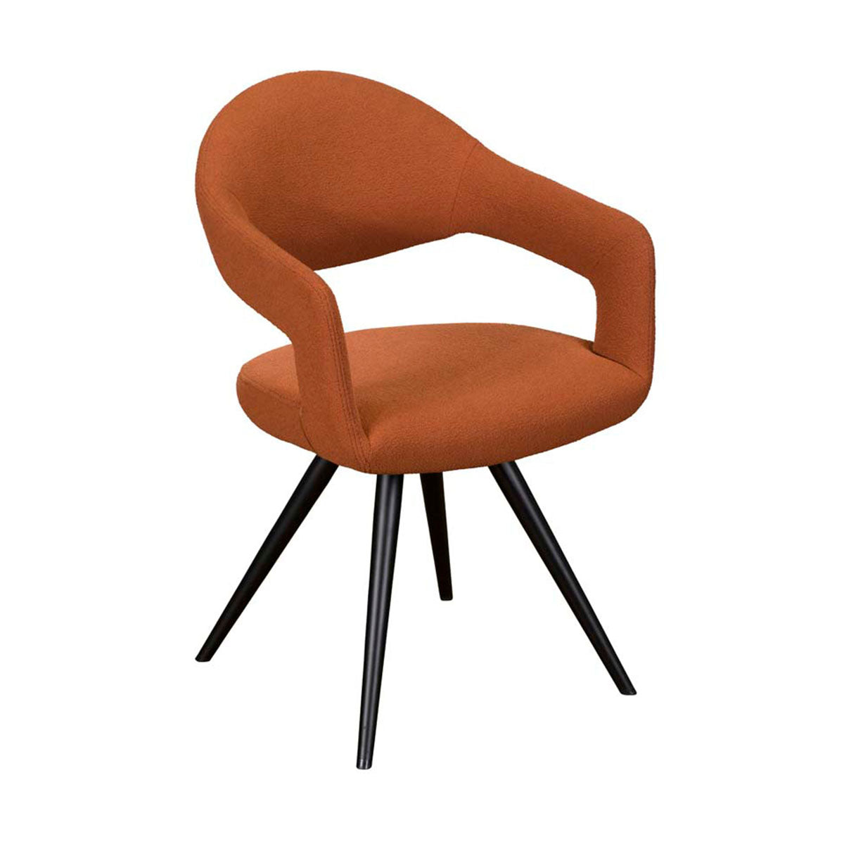 Jasmine Armchair Orange Boucle