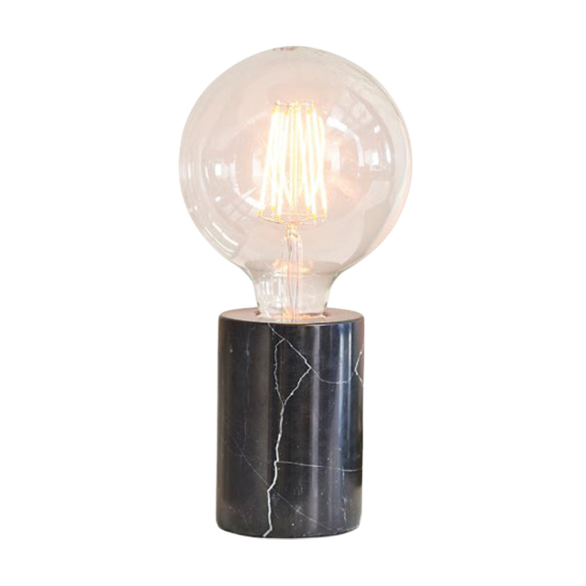 Lampe en marbre noir