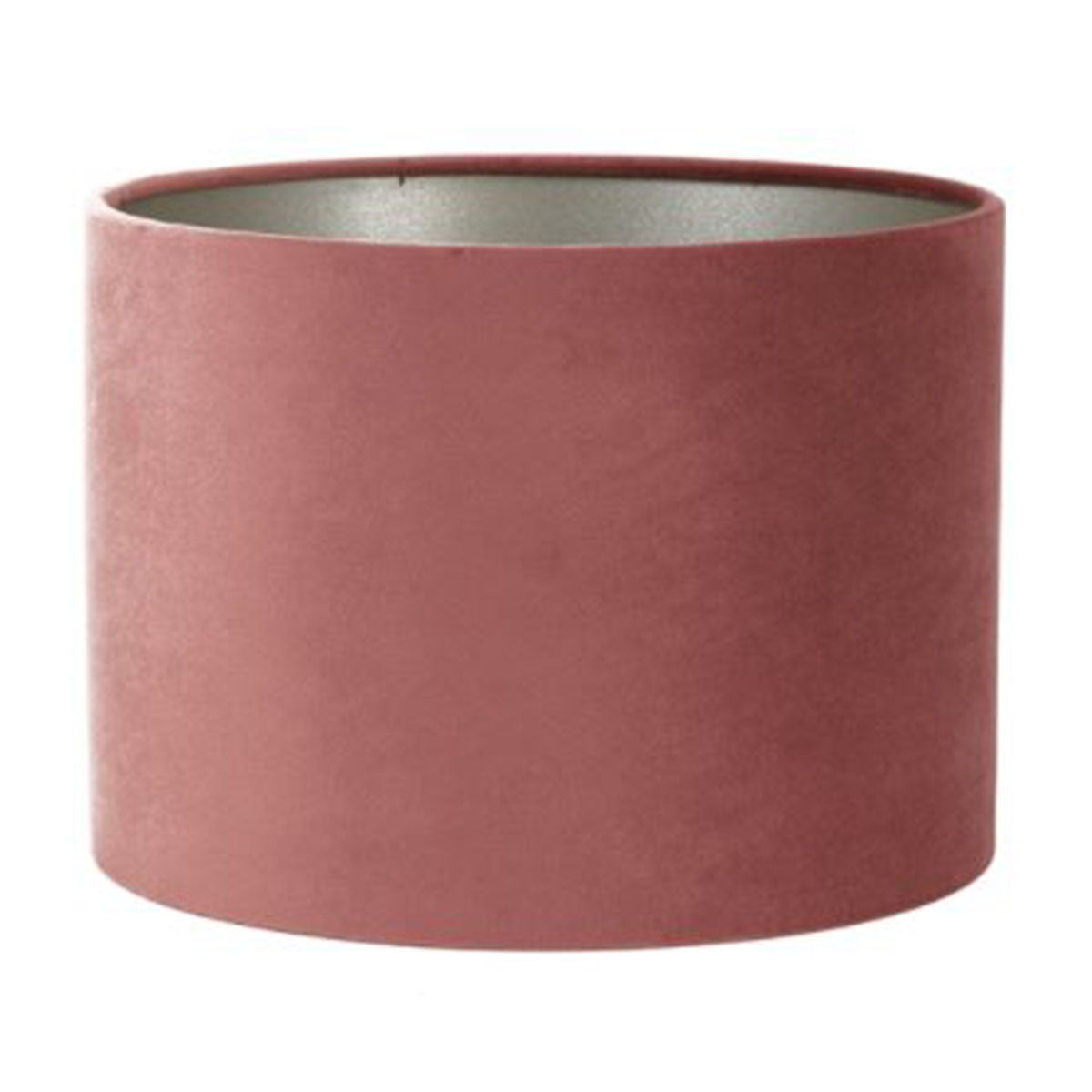Abat-jour Cylindre VELOURS Vieux Rose 40-40-30 cm
