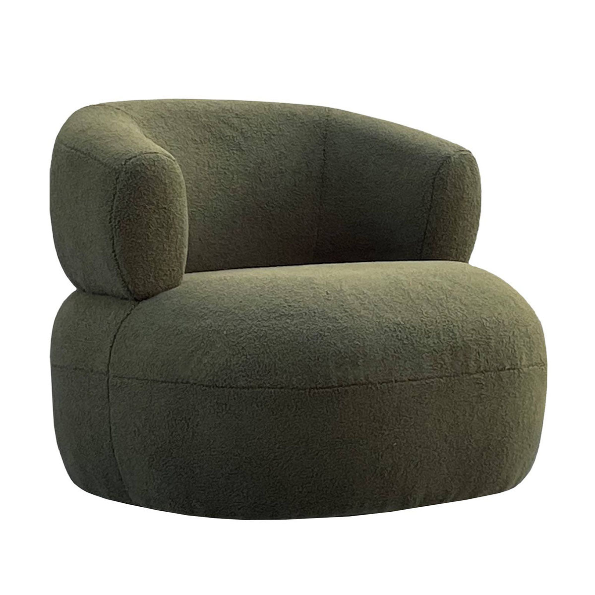 Olivia Occasional Chair in Boucle Hunter Green