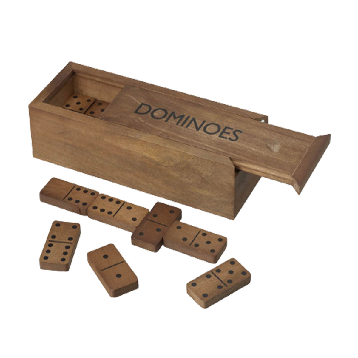 Dominos on Brown Mango Wood