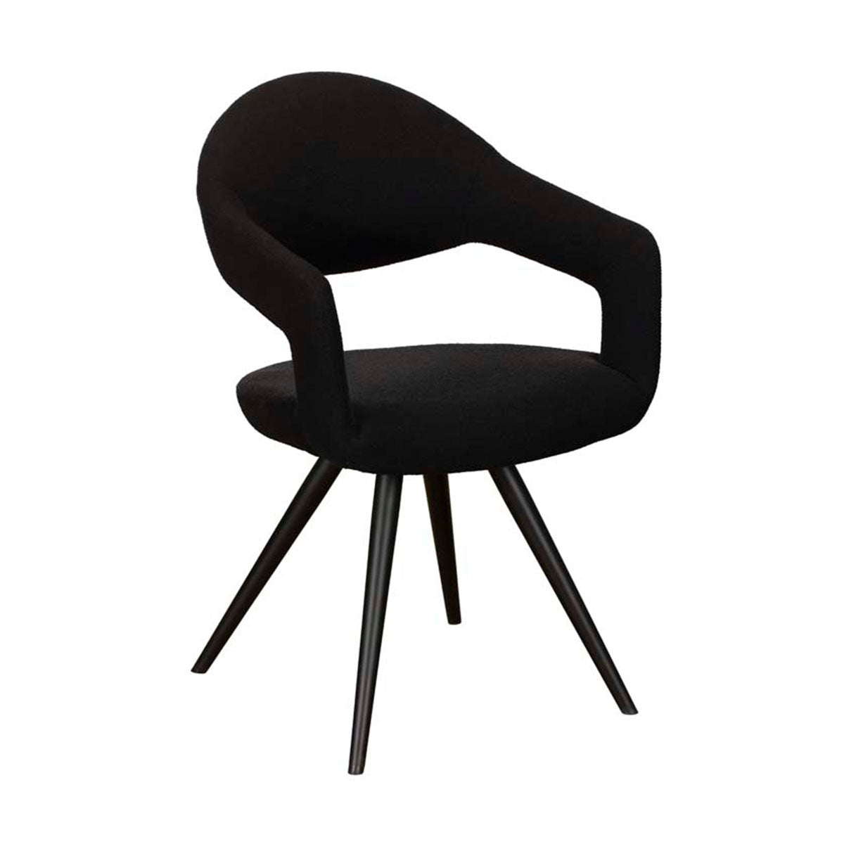 Jasmine Armchair Black Boucle