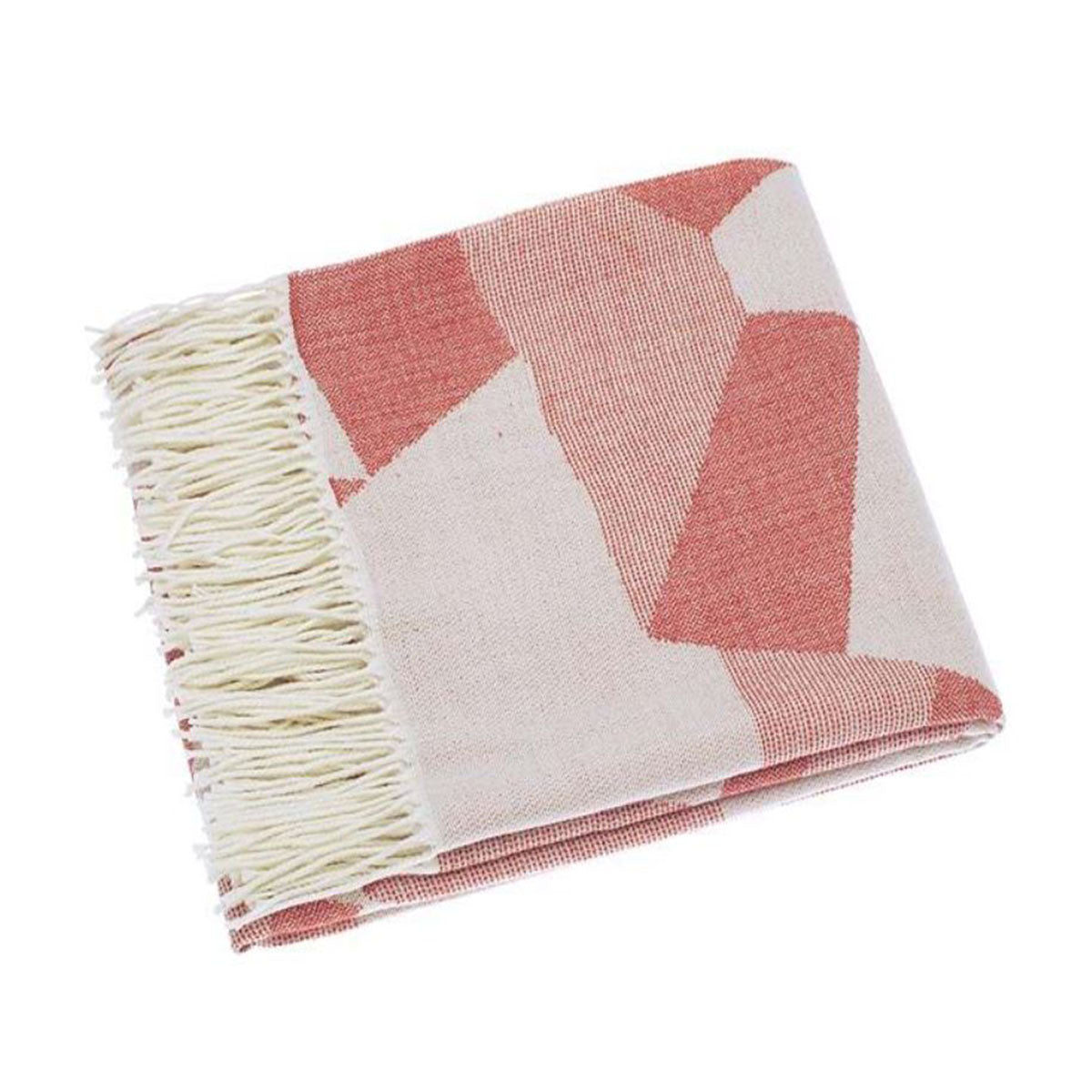 Origami throw blush