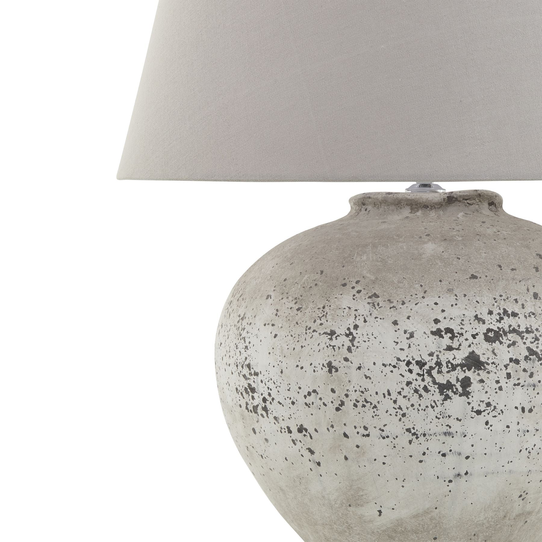 Large Rustic Stone Ceramic Lamp