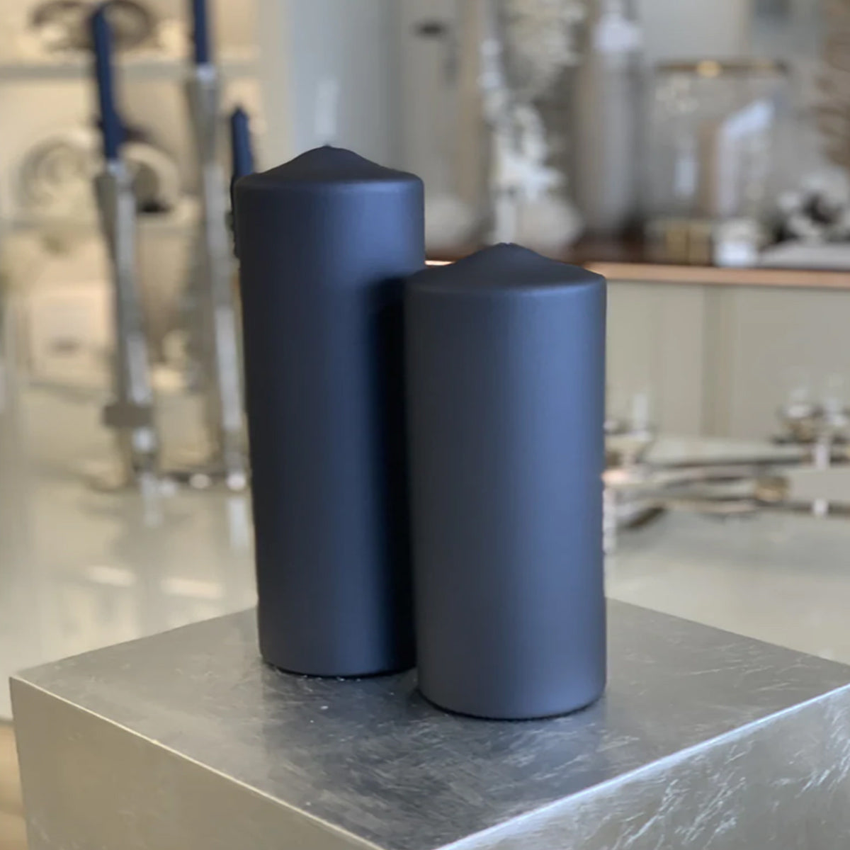 Blueberry Metallic Candle 20cm