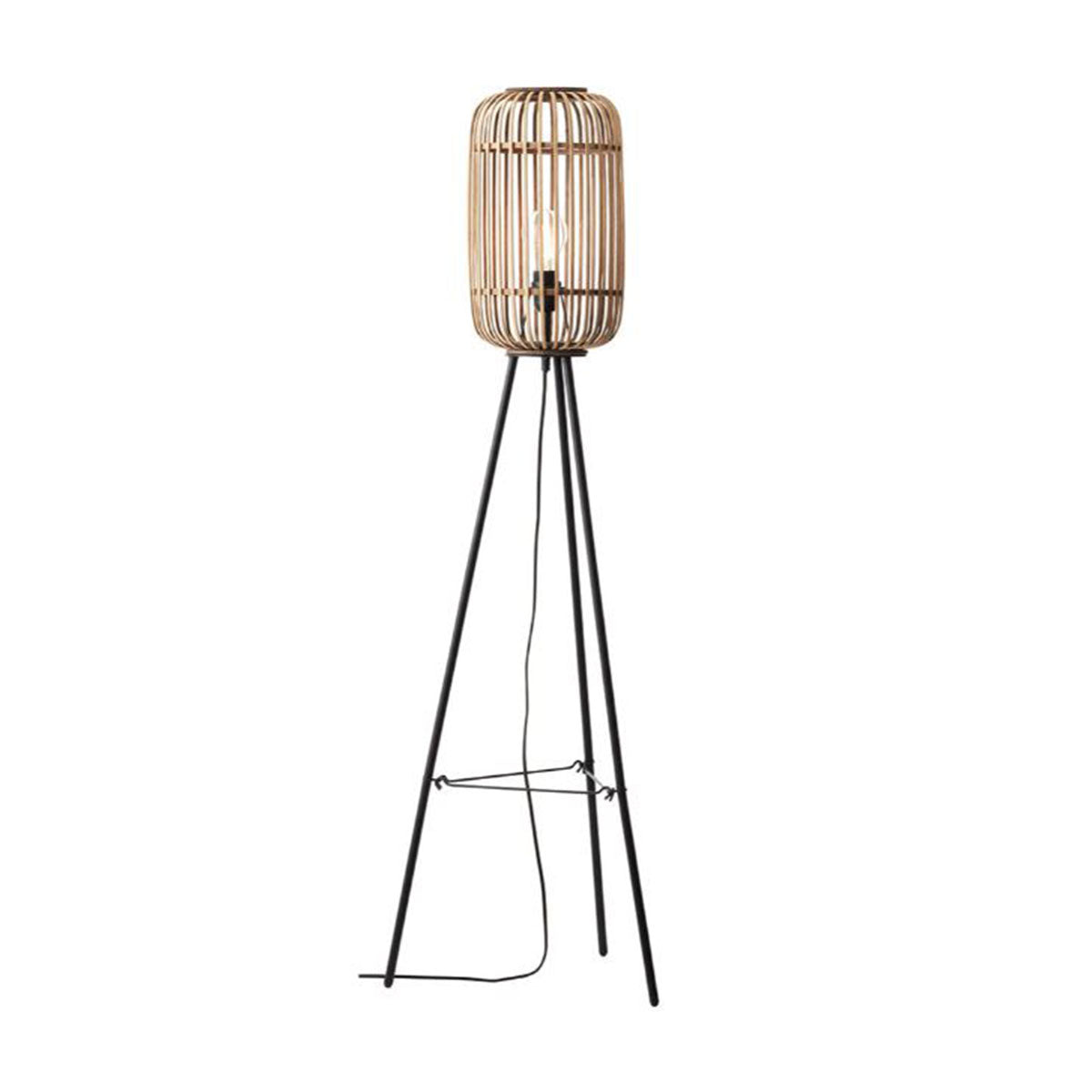 Bambus-Stehlampe – 2 Farbvarianten