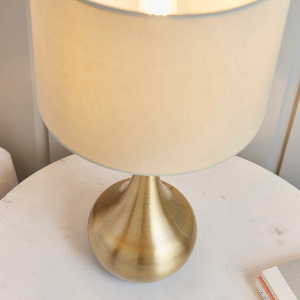 Piccadilly Touch Brass Table Lamp