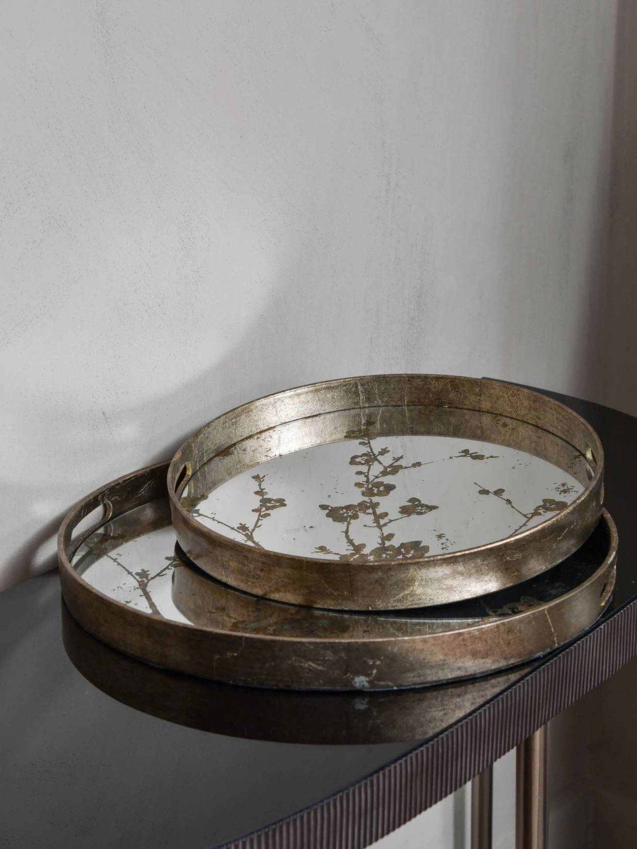 Vienna Antique Gold Blossom Tray