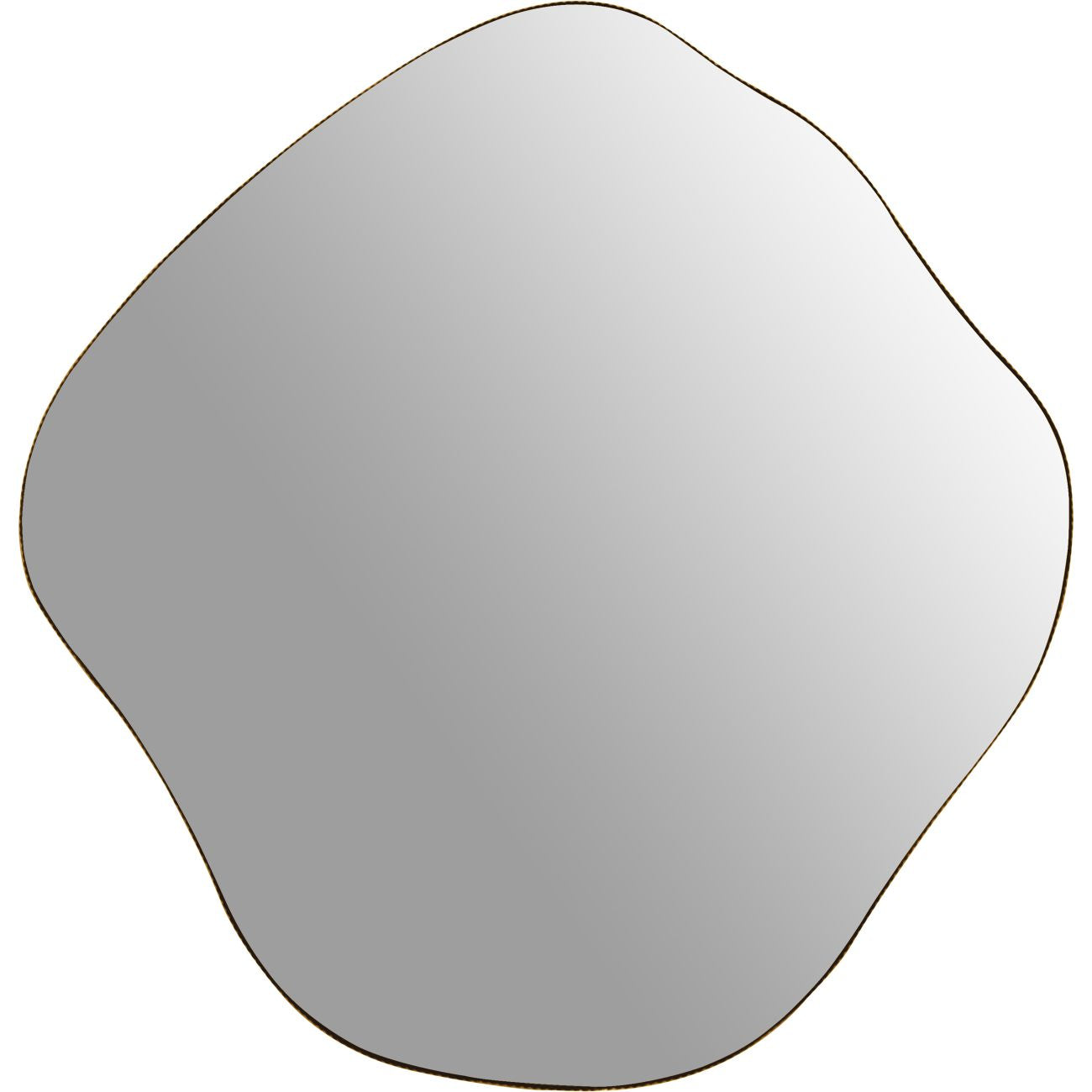 Metal Framed Mirror Aged Champagne Various Sizes