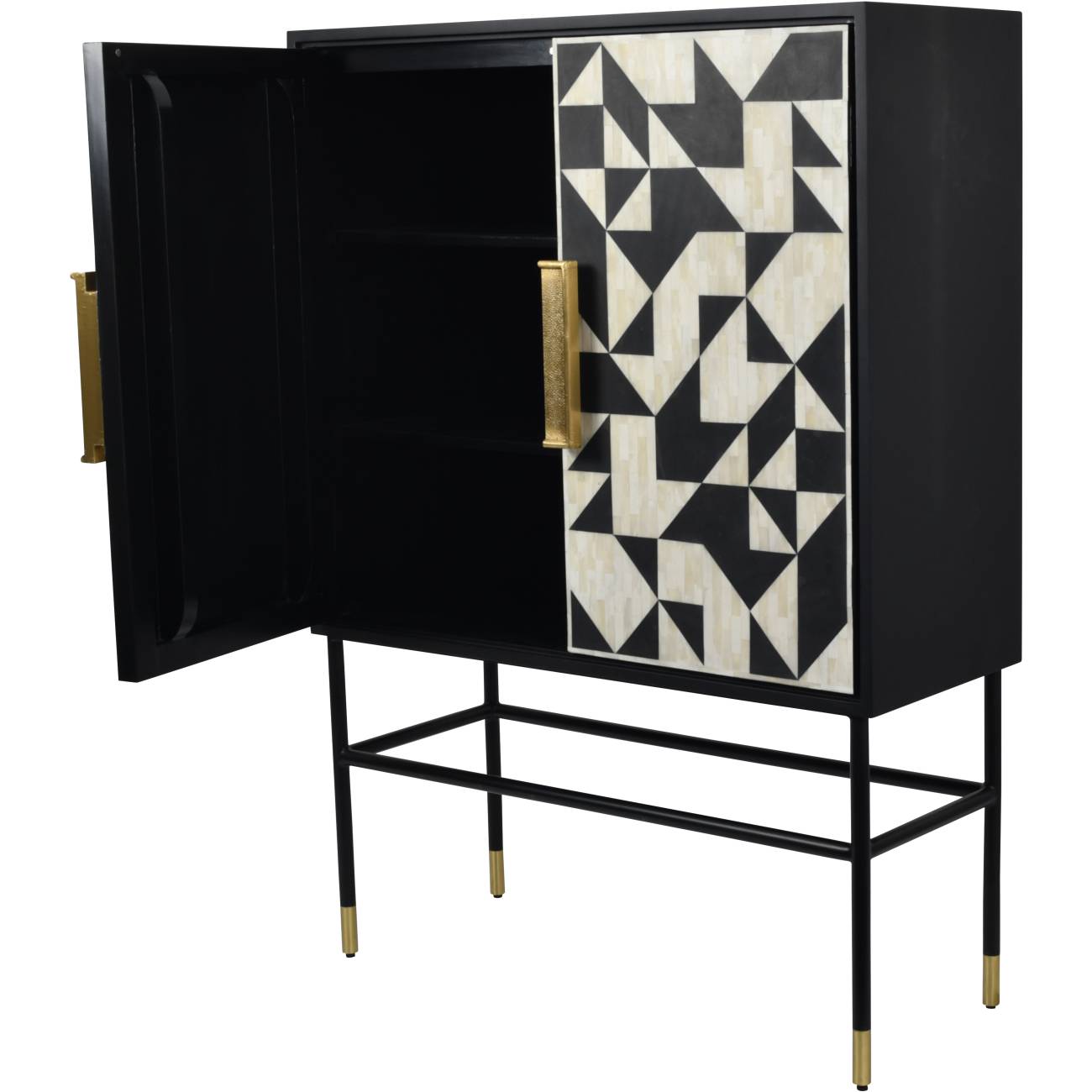 Armoire à boissons avec incrustation d'os Wolseley