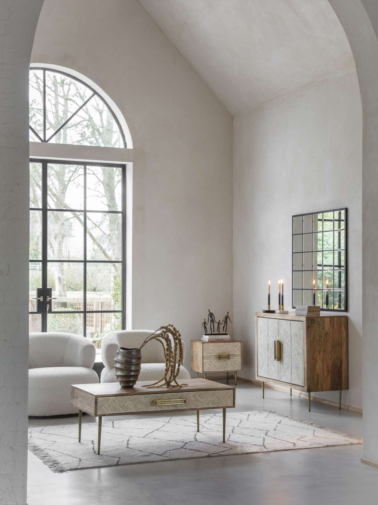 Blakely Square Mirror Black