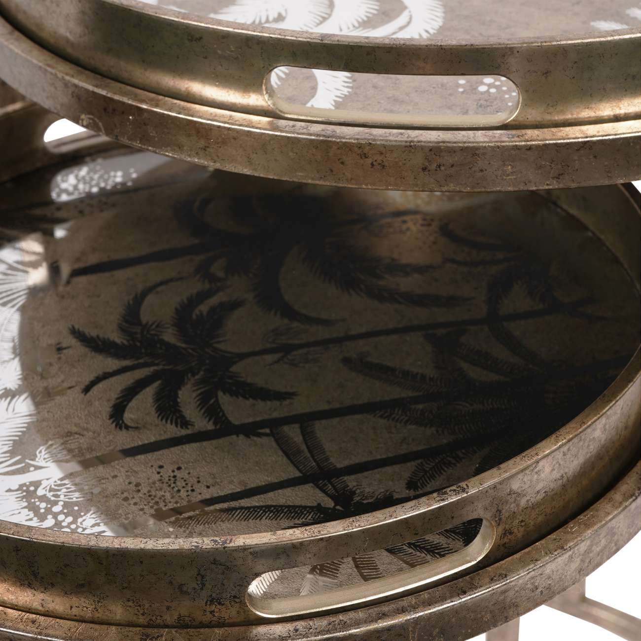 Table à café Atlas dorée antique de Vienne