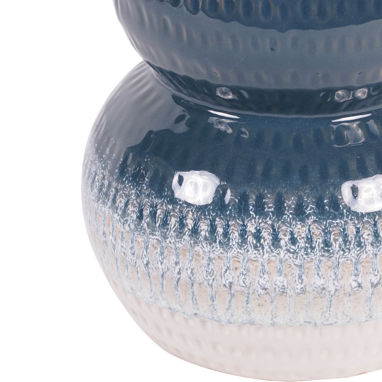 Laura Ashley Blue Laneham Stoneware Vase Small