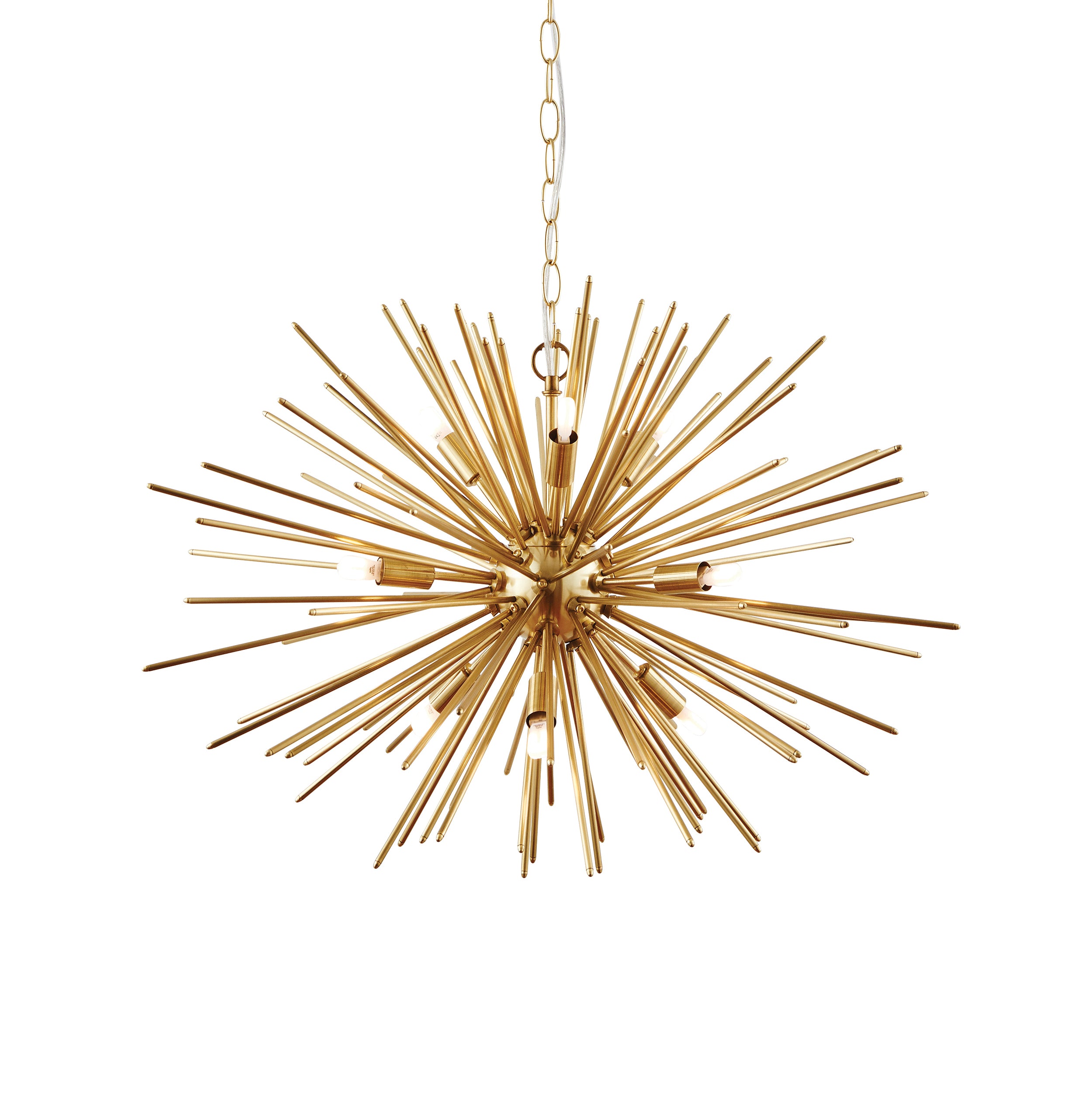 Brass 9 Light Sputnik Style Pendant
