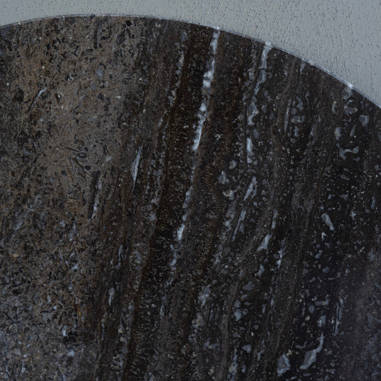 Clifton II Charcoal Black and Dark Travertine Coffee Table