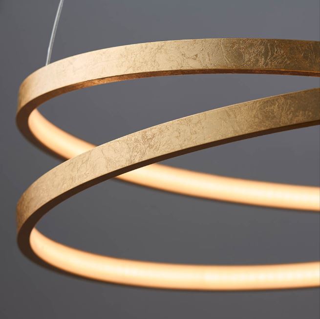 Opulent Gold Loop Ring Pendant