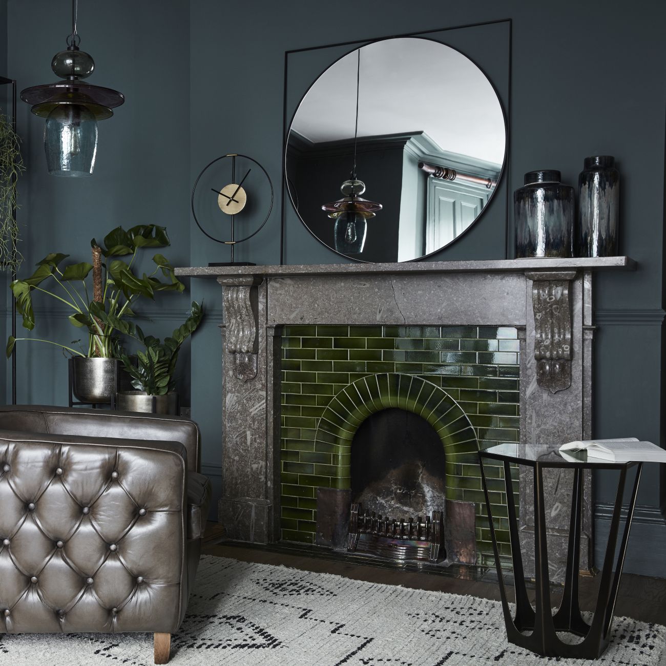 Isaac Black Metal Mirror