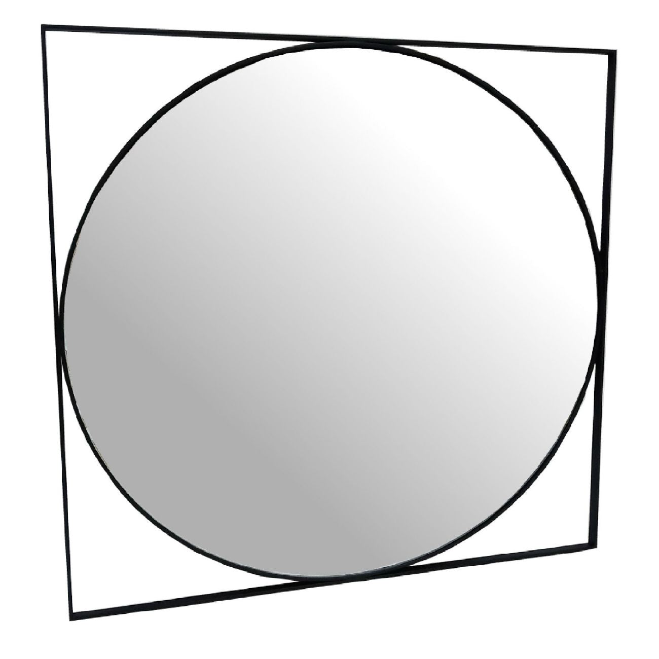 Isaac Black Metal Mirror