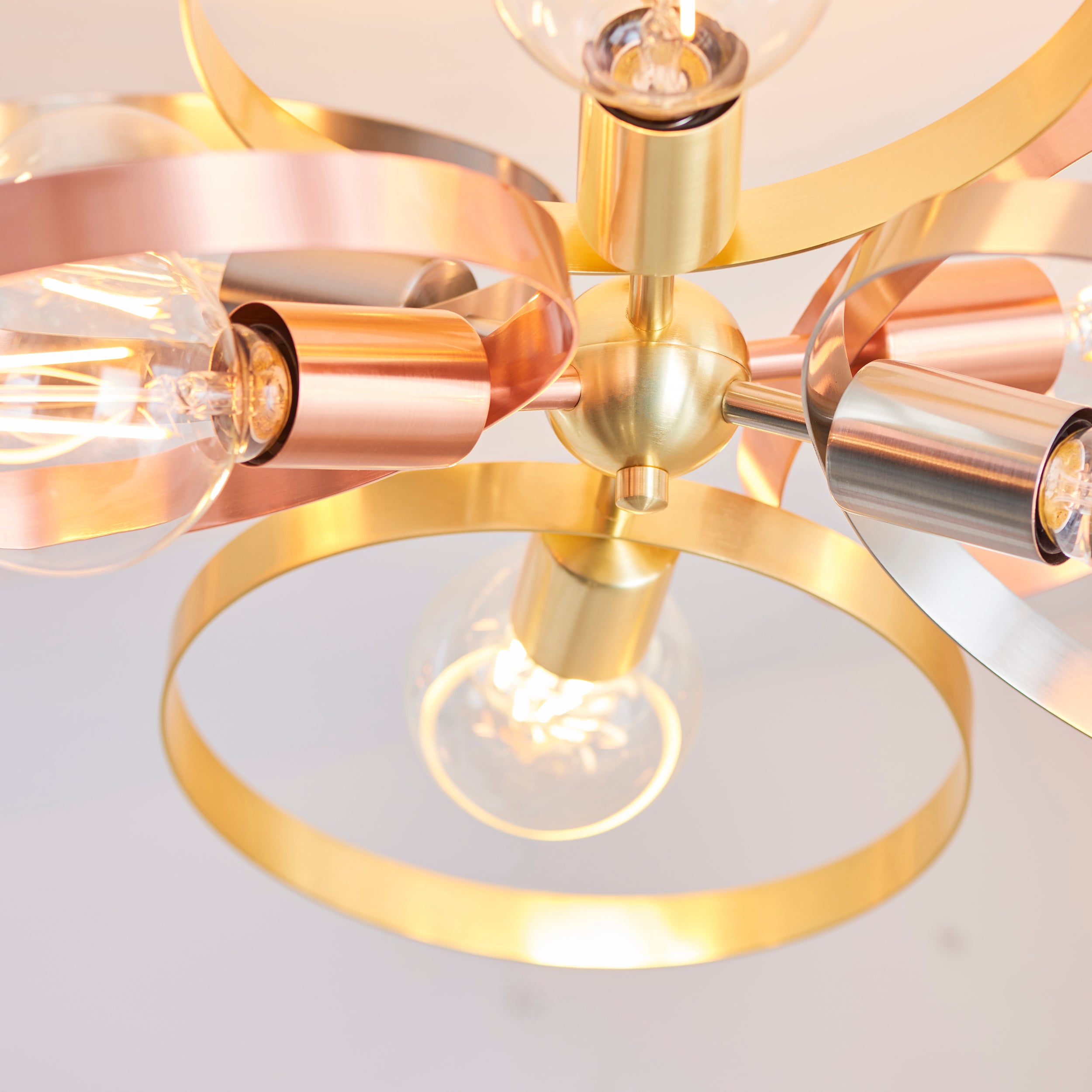 Hoop 6lt Semi-Flush Pendant