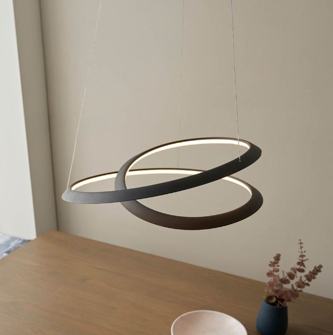 Staten Black Pendant