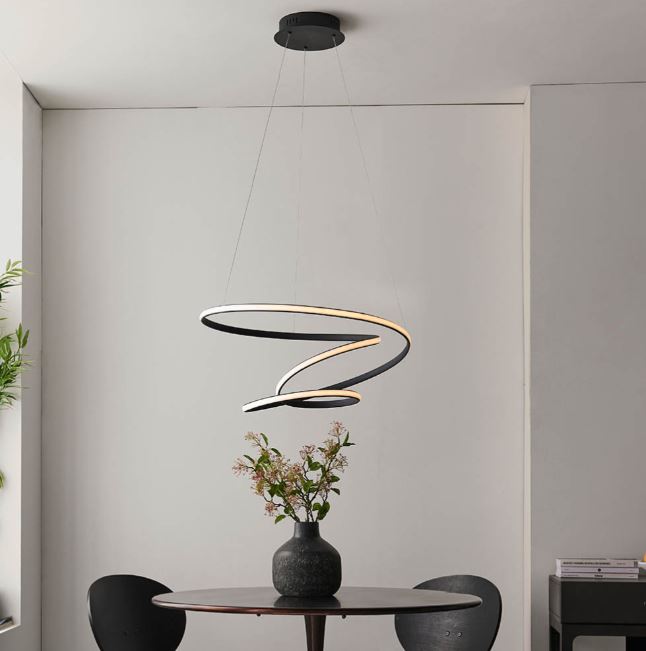 Dune Black LED Pendant
