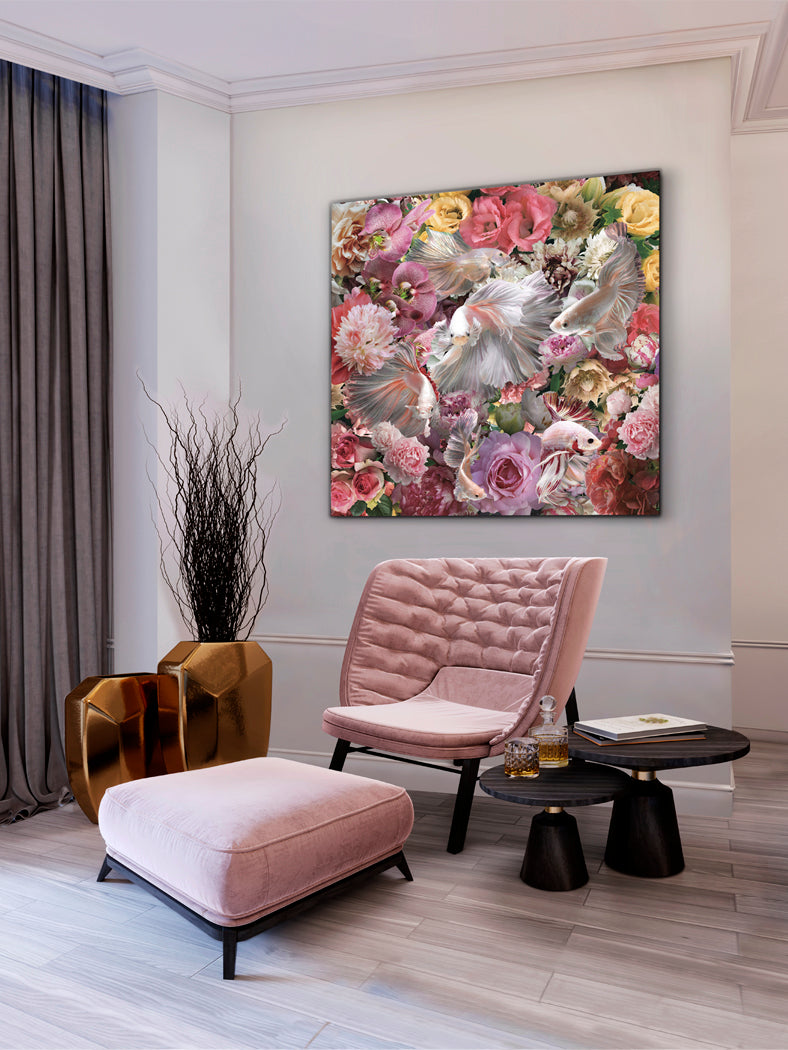 "Floral Betta" Printed Photography