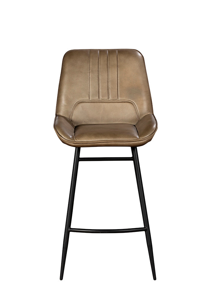 Buff Khaki Bar Stool - Pair