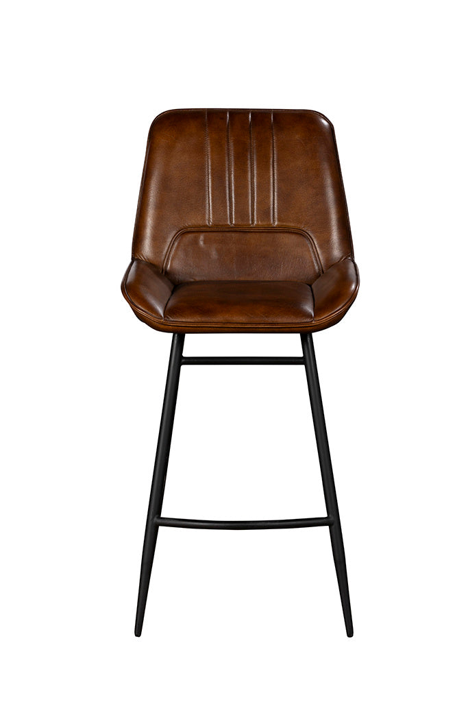Buff Umber Bar Stool - Pair