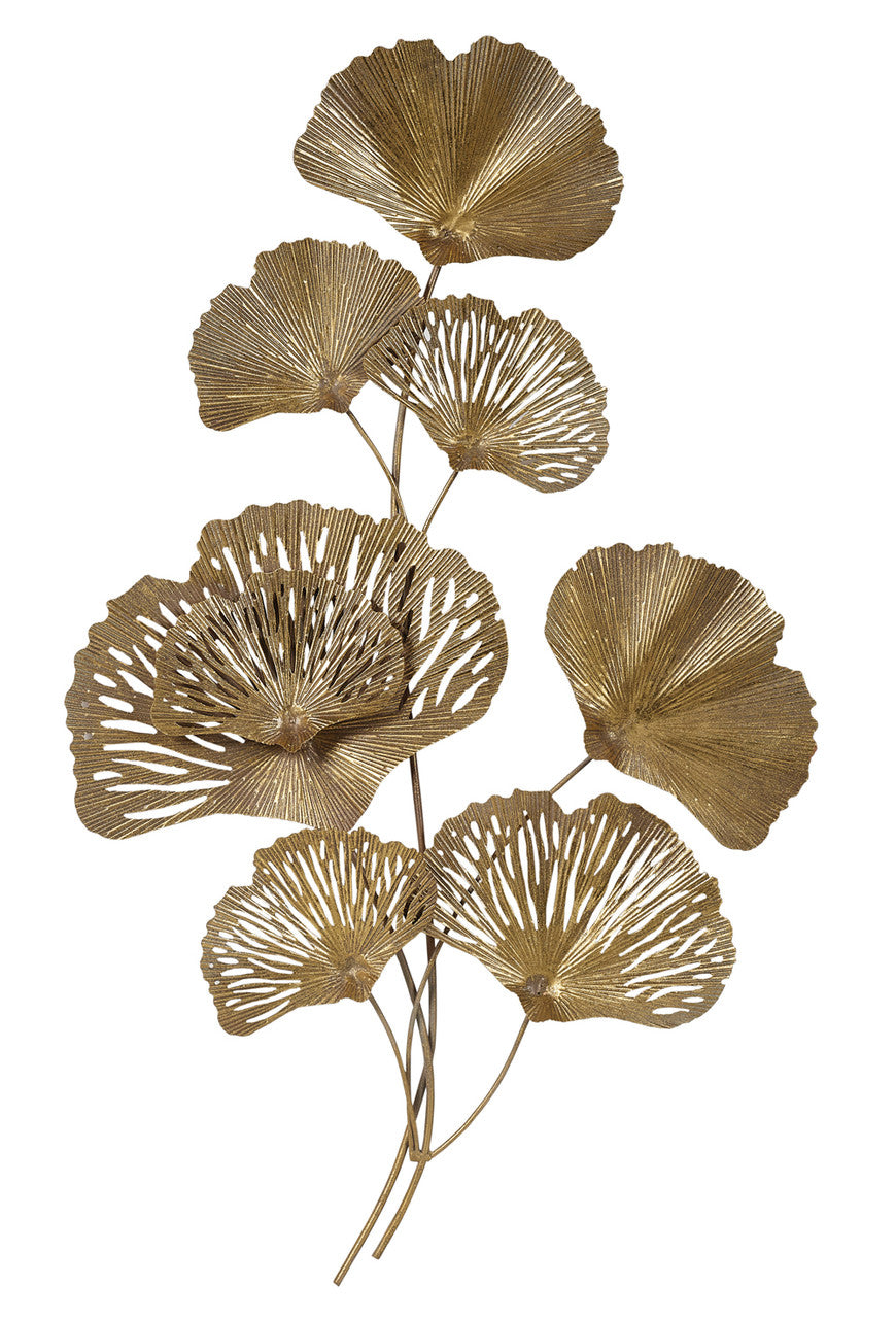 Leaf Wall Art Gold