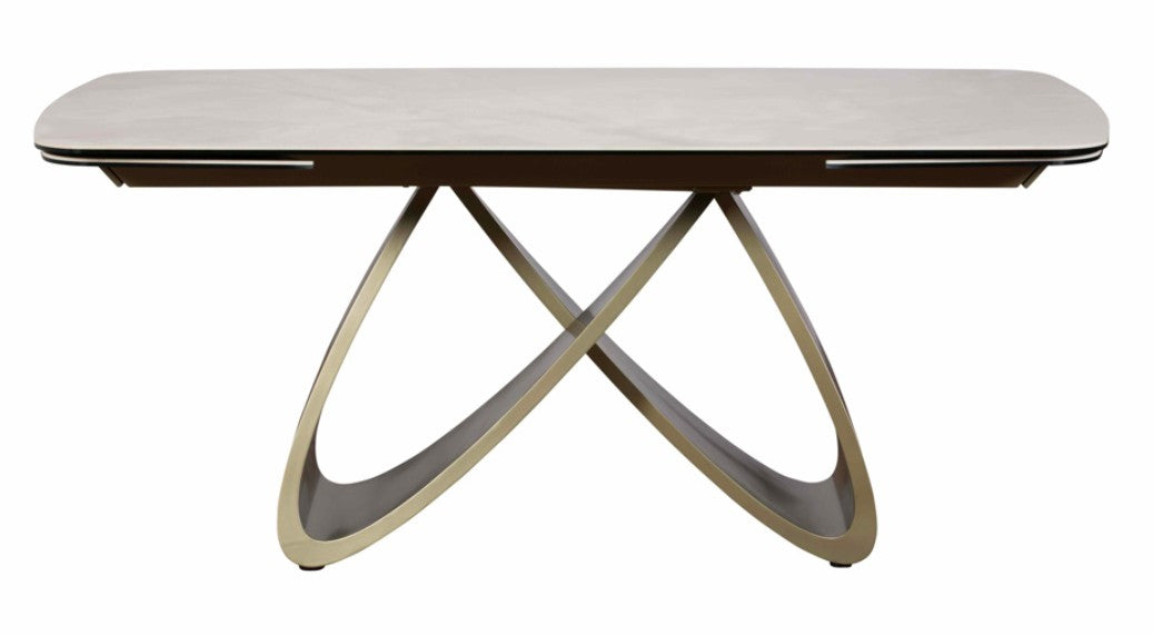 Metal base Extending Dining Table 180-240cm