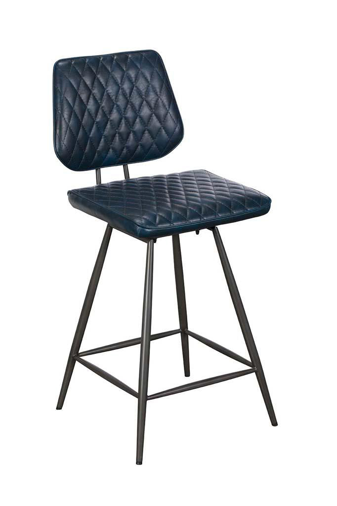 Dalton Bar Stool Blue Pair