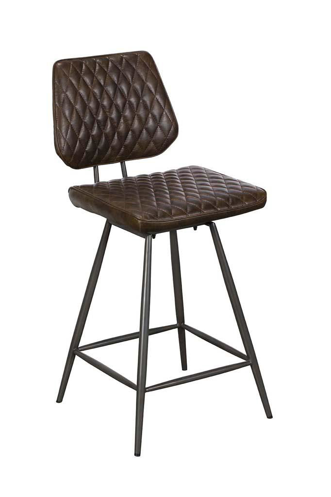 Dalton Bar Stool Brown Pair
