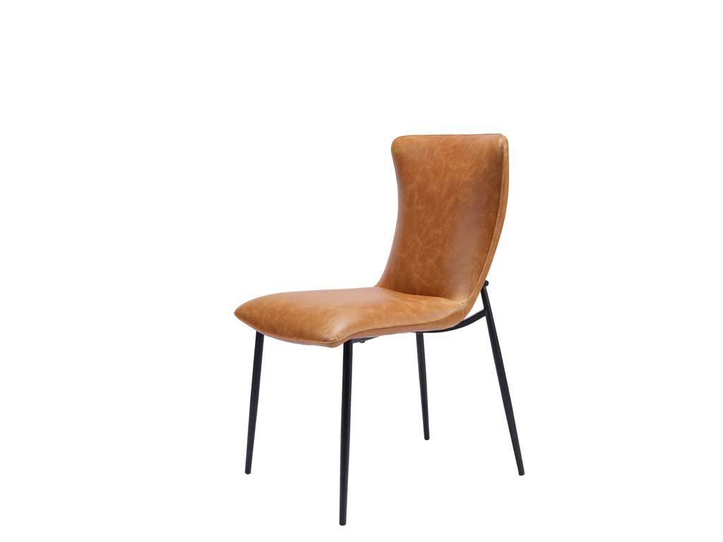 Ella Velvet Dining Chair Tan