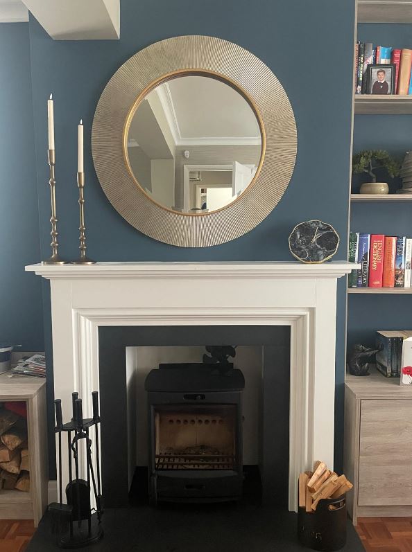 Silver Finish round Wall Mirror