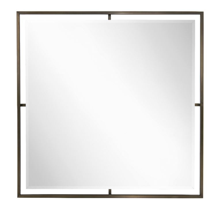 Brass Square Mirror