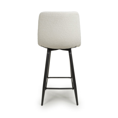 Lexington Boucle Cream Bar Stool - Pair
