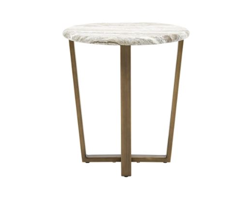Ensemble de 2 tables d'appoint à plateau monochrome Swirl