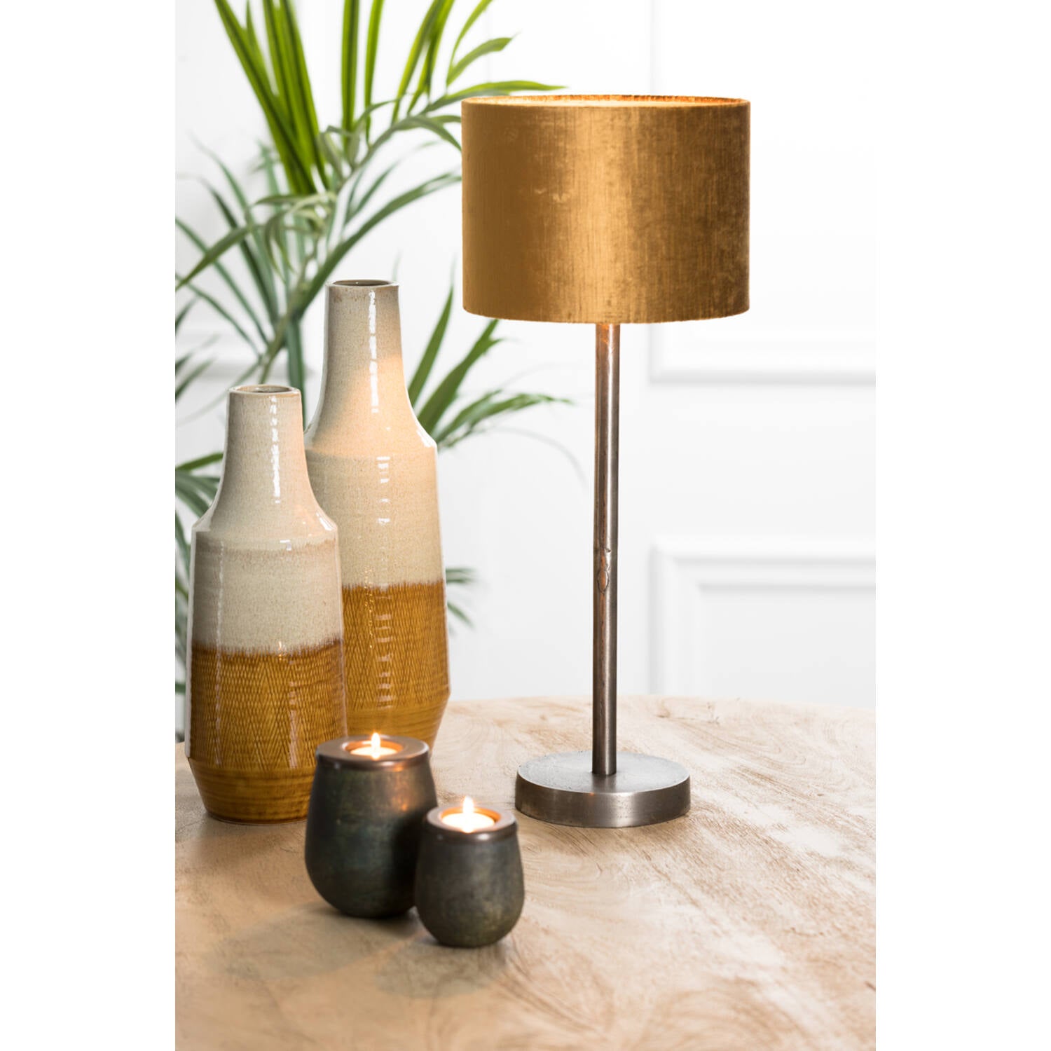 Gemstone Gold Shade Cylinder
