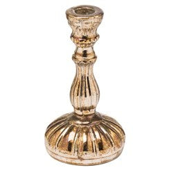 The Noel Collection Burnished Dinner Candle Holder