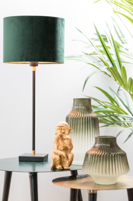 Shade Cylinder VELOURS Dutch Green 25-25-18 cm