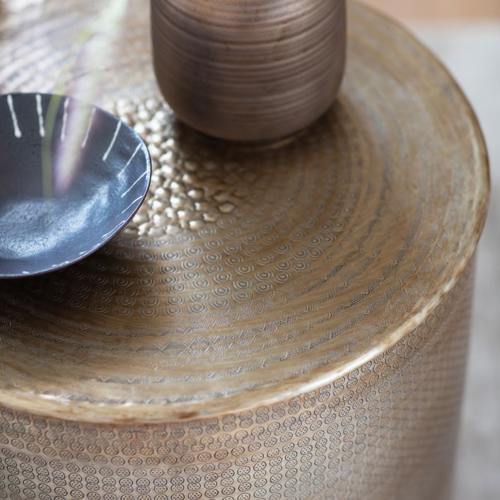 Table Ashta en métal bronze