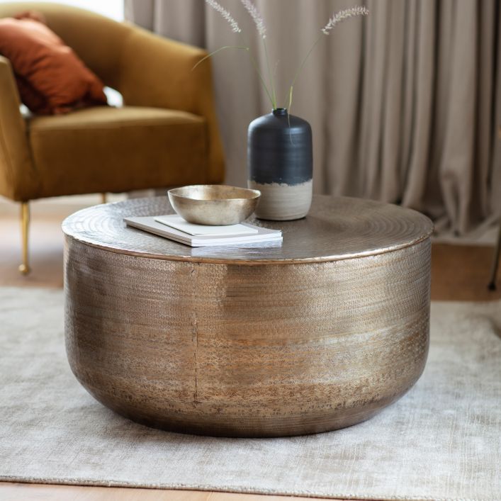Table basse Ashta en bronze