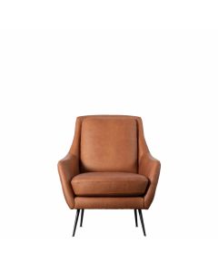 Brown Leather Armchair