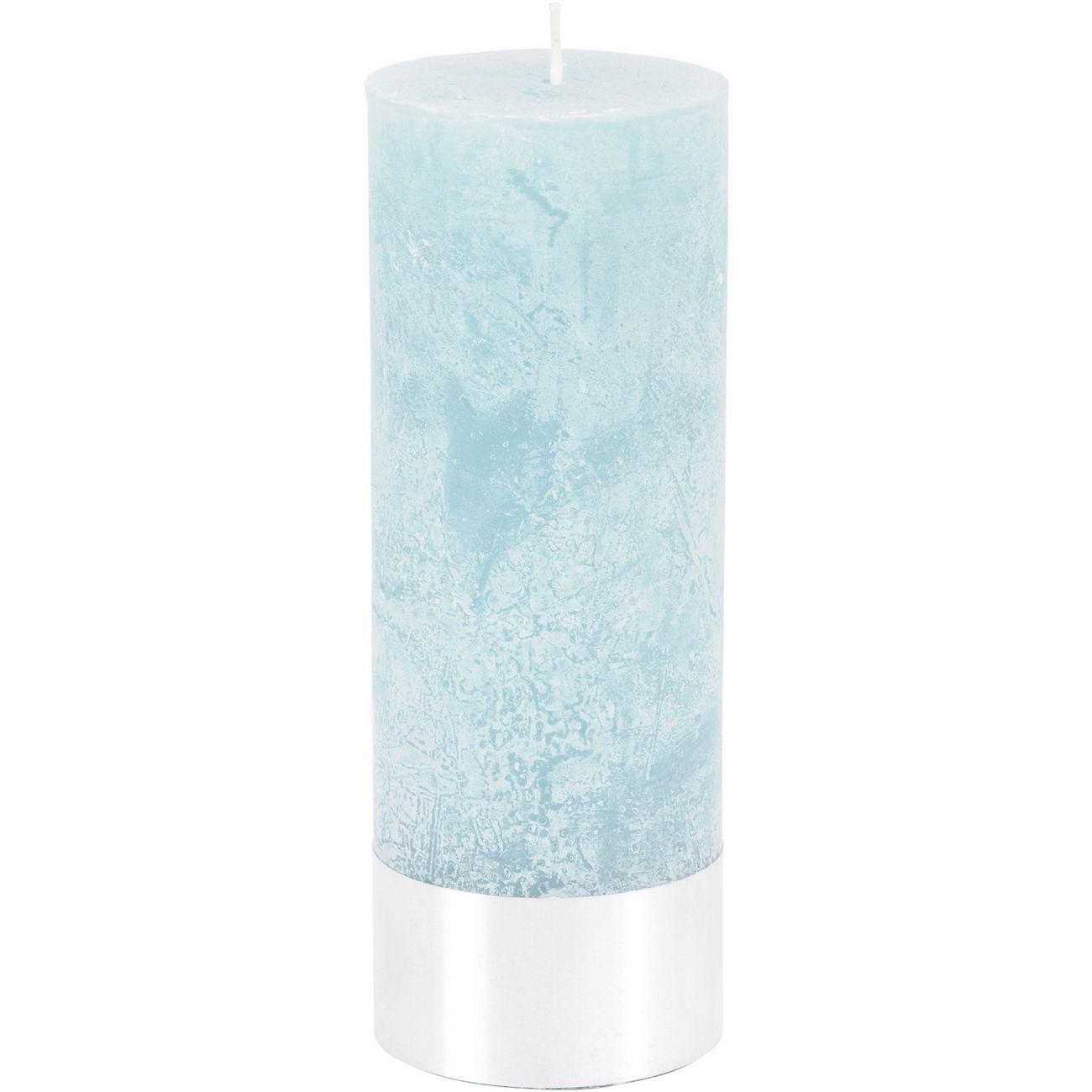 Blue Rustica Pillar Candle 7x19cm