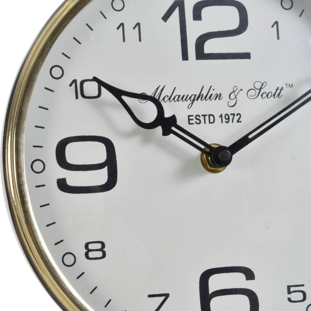 Stollard Gold, Brass and Nickel Mantle clock